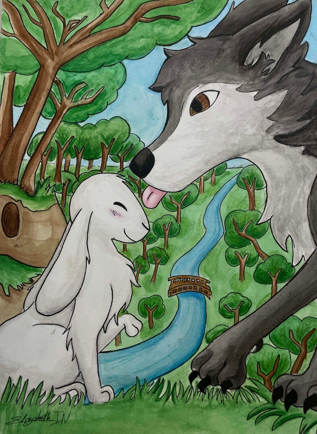 El lobo y la&nbsp;liebre